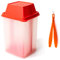 BloxBerry Tarro de pepinillos con inserto de colador, recipiente de plástico a prueba de fugas, para frutas frescas o verduras en escabeche, completo con pinzas