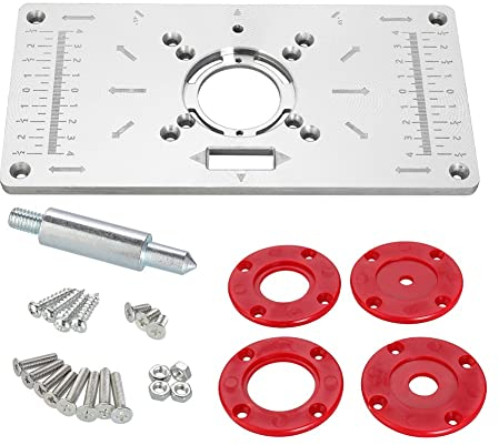 Multifunctional Aluminum Alloy Router Table Insert Plate Trimming Woodworking Machine Flip Board 31/25/13/7mm