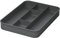 NINKA 5002.11 41514 Bio-Schale eins2top mit 5-er Einteilung, Abdeckung mit Filter für 12/17/26/32 Liter, dunkelgrau, Silber, 5-er Teilung