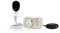 Geemarc Amplicall Sentinel Baby Monitor con display a colori e radio bidirezionale, sensore di suono, movimento e temperatura, allarme potente 95dB e cuscino vibrante - versione FR