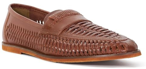 Dune London Mens BRICKLES Casual Woven Loafers Size UK 8 Flat Heel Casual Shoes