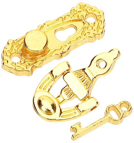Hohopeti 1 Set Door Lock Key Doll House Door Knocker Doll House Doll House Door Key Tiny House Door Accessories Home Decoration Mini Furniture Miniture Decoration Tiny House Accessories