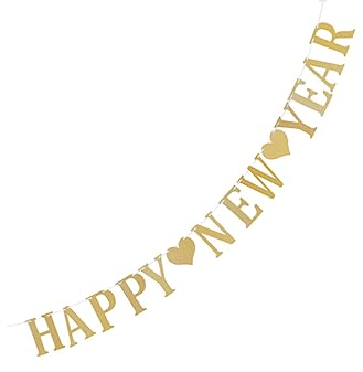 Toyvian Festliche Hängende Girlande Neujahrsparty Hintergrund Frohes Neues Jahr Girlande Weihnachtsbanner Zeichen Deckenbanner Girlande 2020-banner Glitzernde Fahne Silvester Foto