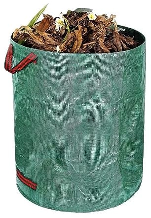 Gartensack Laubsack,60LGartenabfallsack Stabil,Gartensäcke für Gartenabfälle,Laubsäcke Rasenschnitt,Grünschnittsäcke Faltbar,Gartenabfallsäcke mit Griffen,Wiederverwendbare,für Laub Hecke Gartenabfall