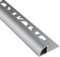 Alu Viertelkreis Profil Fliesenschiene silber matt L270cm 10mm