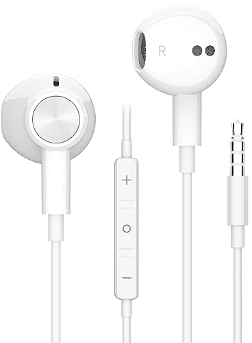 Kopfhörer 3,5 mm für Samsung Galaxy A15 A06 A25 A12 A23 A52S A42 A72 A32 S10 In-Ear-Kopfhörer mit Kabel für Redmi Note 14 13 12 Pro+11 11S 3.5MM Ohrhörer Sport Kopfhörer mit Mikrofon Lautstärkeregler