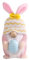 ENLACE Ostern Deko Wichtel, Handgemachte Plüsch Osterhasen Zwerg mit Eiern, Osterhasen Puppen für Osterdekoration Frühlingsdeko Osterngeschenke, Rosa