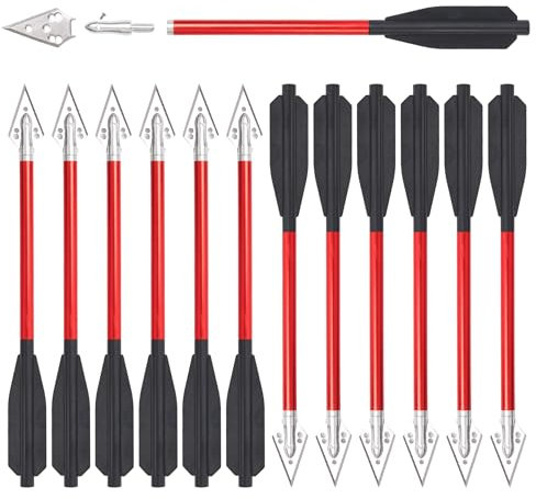 S F Kleine Pistolenarmbrustbolzen 6,7 Zoll Mini-Armbrustpfeile 50lbs-80lbs für Erwachsene Schießübungen Kleines Jagdspiel