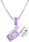 JMQJewelry Capture Life Camera Travel Purple Brother Sister Mum Son Graduation Anniversary Necklace for Women Pendants Birthstone
