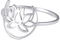 kkjoy Lotos Blumen Yoga Ring Edelstahl Lotus im Mond Versprechen Ring Inspirational Schmuck Geschenk für Frauen Mädchen