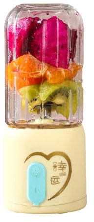 Batidora portátil – Exprimidor eléctrico, licuadora recargable por USB, exprimidor pequeño inalámbrico multifuncional, exprimidor de mano para el hogar, deportes, lugar de trabajo, camping, 2.95 x