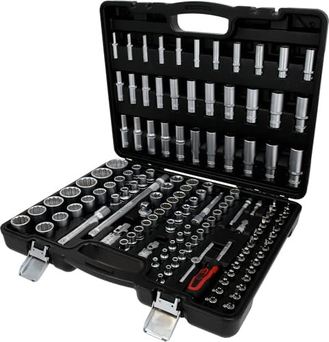 KS Tools 917.0133 1/4+3/8+1/2 Steckschlüssel-Satz 12-kant, 133-tlg