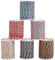 SUNNYCLUE 6 Rollo de 26.3 Yardas de Cordón de Macramé Trenzado de 1.5mm Hilo de Algodón Metálico Fino de Polialgodón de Colores Arcoíris Cuerda de Nudo Chino para Hacer Joyas Pulseras de Abalorios Su