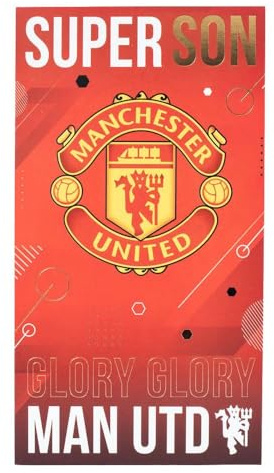 Manchester United FC Super Son Birthday Card