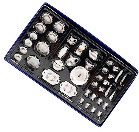 TOYANDONA Minivajilla De Cerámica 1/12 Juguete Miniatura Utensilios De Cocina para Escena