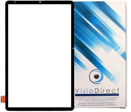 Visiodirect Vitre ecran Tactile Compatible avec Tablette Samsung Galaxy Tab S6 Lite 2024 SM-P620 SM-P625 10.4 Noir