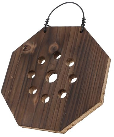 Sosoport Holz Wandpflanzgefäß Kleines Vertikales Für Geweihfarn Sukkulenten Platycerium Gartenpflanzgefäß Hängendes Orchideen Pflanzenwanddisplay Montagebrett