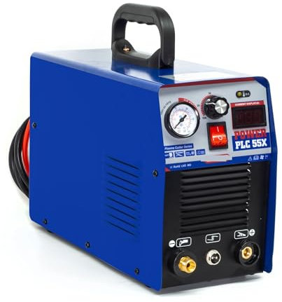 STRAFBRG IGBT-Plasmaschneider PLC55 50A Nicht-Hochfrequenz-DC-Inverter Elektrische Digitale Luftplasmaschneidemaschine 220 1/2 Zoll sauber,Starke Leistung