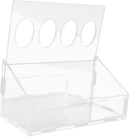 HEMOTON Hühnerfutterspender Leichter Futtertrog Für Küken Und Tauben Robuster Futternapf Aus Kunststoff Praktisch Und Einfach Zu Reinigen Für Täglichen Gebrauch Von Geflügel