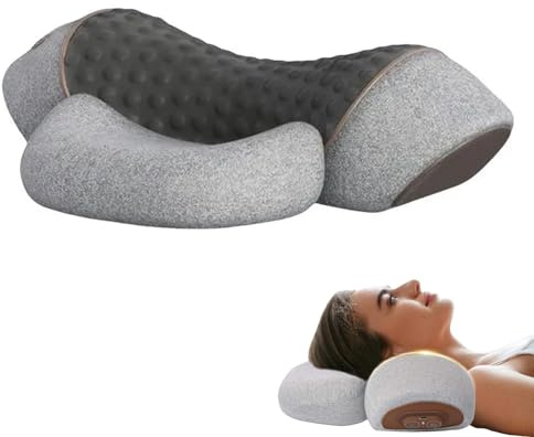 Generisch Ergonomisches Nackenkissenn,Memory Foam Nackenkissen,Nackenkissen zur Entspannung,Nackenkissenfür Büro,Relaxkissen Nacken,Nackenstützkissen ergonomisch,Passive Nackenstütze,Grau