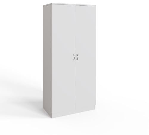 FWStyle Promo 2 Door Wardrobe Hanging Rail & Top Shelf 170x76x47cm