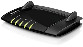 AVM FRITZ!Box 7490 WLAN AC + N Router (VDSL/ADSL, 1.300 Mbit/s (5 GHz), 450 Mbit/s (2,4 GHz), base DECT, Media Server) Nero – Sunrise Edition (ricondizionato)