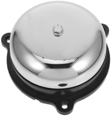 Yardwe Cloche Publique Sonnette Sonore Électrique en Fer 4 Pouces, Alarme de Signalisation pour Ascenseur, École, Usine et Tableau Électrique