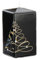 Kerze Noel - Vierkant/square - schwarz - 15x6cm