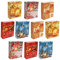 HRB Geschenktüten 10 Stück für Weihnachten, stabile Weihnachtstüten der Marke HRB, weihnachtliche Geschenkverpackung (Gold/Rot, Medium)