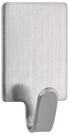 SIRO Kleiderhaken Kelsterbach, 3 Stück, Selbstklebend, Schlicht, Edelstahl fein geschliffen 3 stück, 32 mm x 11 mm x 17 mm, LA Selbstklebend mm, 2320/N1KV3B