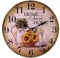Lilienburg Wanduhr ohne tickgeräuche Vintage Küchenuhr lautlos Uhr grün braun gelb Home