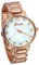 JewelryWe Montre Quartz Homme Analogique Faux Diamant Cadran Coquillage Artificiel Bracelet Alliage Fantaisie Rose Or Anniversaire