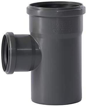 Ostendorf 175400 HT di derivazione, Grigio, DN110/110/87 Grad