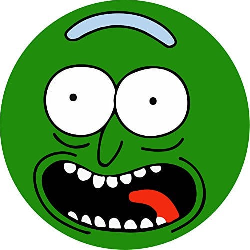 Funky Gifts Pickle Rick Vinyl Sticker