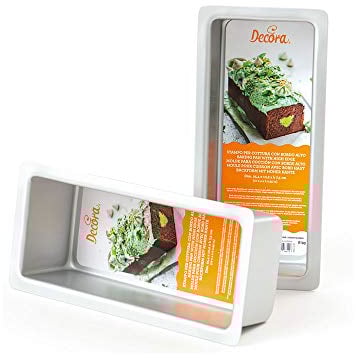 DECORA COD. 0062649 MOULE À PAIN RECTANGULAIRE EN ALUMINIUM ANODISÉ 25,4X10,2XH7,5CM, Argent