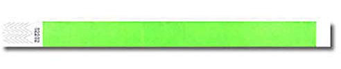 PARTY DISCOUNT® Eintrittskontrollband Eintritts-/ VIP-/ Einlass- / Kontrollarmband / Reißfestes Fasergewebe, 100er Pack, neongrün