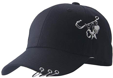 Baseball Cap K-Pop-Jungen Im Freien Eisen Ring Baseball-Mütze Lässige Adjustable Vati-Hut Hip Hop-Hut