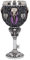 Nemesis Now B4725P9 Edgar's Raven Goblet 18cm, Resin w. Stainless Steel, Purple,silver