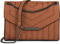 styleBREAKER Damen Umhängetasche mit Ziernähten und Kette, Schultertasche, Handtasche, Tasche 02012308, Farbe:Cognac