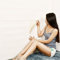 10 Pcs 3D Wood Effect Wallpaper -Wood Wall Stickers Self Adhesive PE Foam for Living Room Bedroom Home Office 60 * 60cm