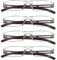 LifeArt Lesebrillen, Blaulicht-Blockierbrille, Computer-Lesebrille für Damen und Herren, Brillengestell mit rechteckigem Mode-Design (Braun, 2.50)