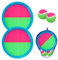 INPODAK Klettballspiel für Kinder ab 3 4 5 6, Kinder Klettspiel Ball mit 4 Fangscheiben und 4 Bällen, Fangen Kugelsatz ab 3 4 5 6 Jahren für Party