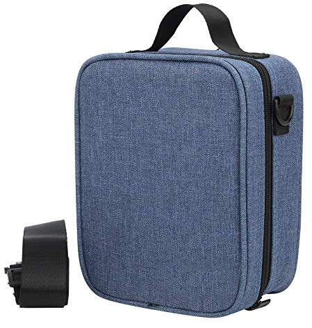 Daumen Klaviertasche, 17 Tasten Kalimba Fall Daumen Finger Klavier Aufbewahrungstasche Musikinstrument Handtasche Zubehör Blau