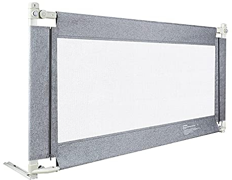 HENGMEI Bettgitter Bettschutzgitter Kinderbettgitter 200cm Babybettgitter Rausfallschutz höhenverstellbar für Babys und Kinder