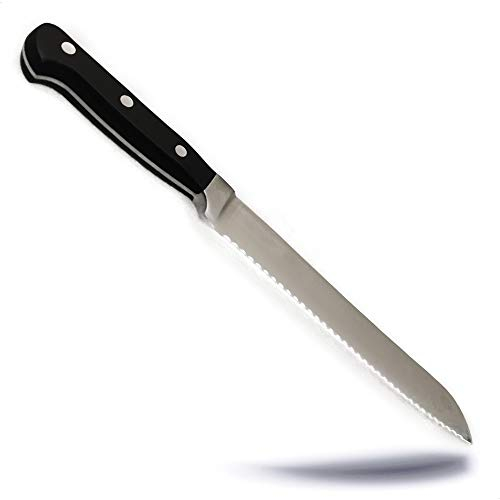 Kerafactum Brotmesser mit Wellenschliff extra scharfes Profi Brot Messer | Brotsäge ein Sägemesser mit gehärteter und geschliffene Klinge | Spülmaschinen geeignet Bread Knife auch für Hotellerie