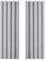 PONY DANCE Blackout Curtain for Home Decoration - Eyelet Thermal Window Curtains 2 Panels Set Elegant Style Energy Saving Long Door Drapes, 66 Inch x 90 Inch (Width x Length), Silver Grey