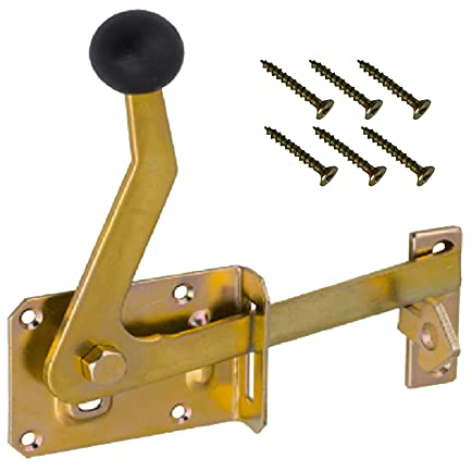 BRESKO Gartentorfalle 100x80 mm gelb verzinkt Torfalle mit Schrauben
