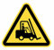 Lot de 5 panneaux de signalisation dangereux pour machines de 15 cm - Autocollant triangulaire jaune - 15 cm - Passage des machines