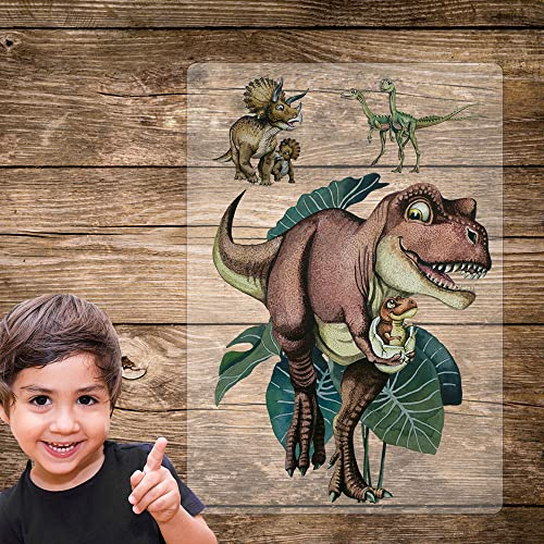 Bügelbilder Dinosaurier T-Rex Dinos Dino Set in A5 Applikation Kissen Shirt Taschen Bügelbild Bügelmotiv Patch Aufbügelbilder bb242 ilka parey wandtattoo-welt®