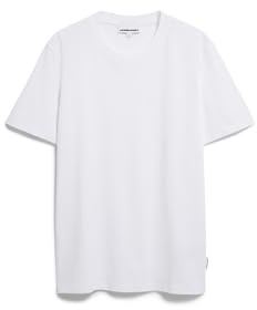 ARMEDANGELS Herren Heavyweight T-Shirt aus recyceltem Baumwoll Mix MAARKOS Relaxed Fit White M